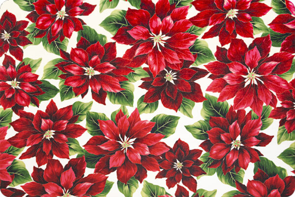 Hoffman Holiday Red Poinsettia Digital Cuddle®