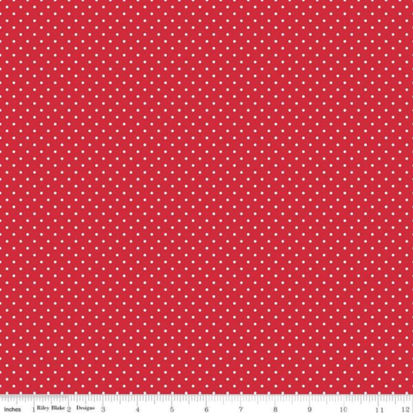 Swiss Dots Red