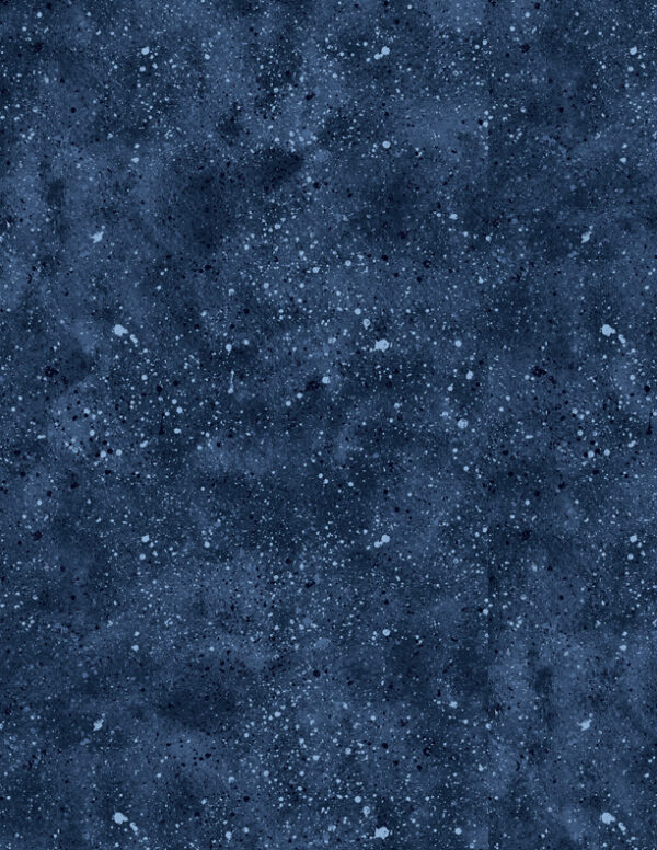 108" Spatter Texture Dark Blue